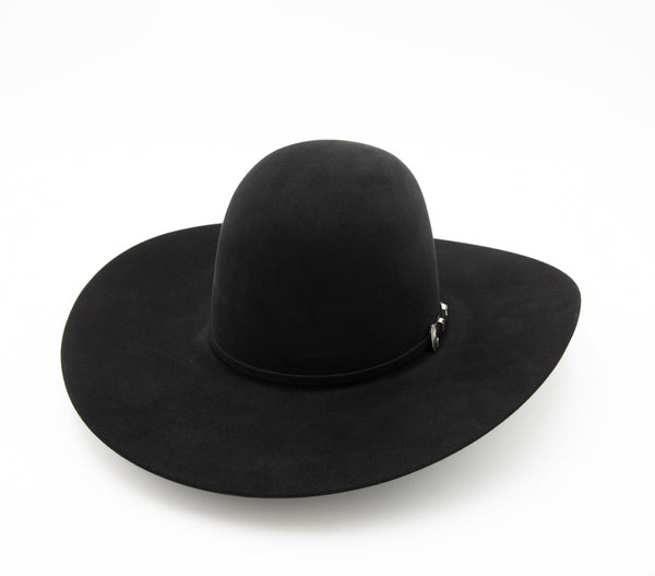 30X Black Open Crown Hat - W. Alboum