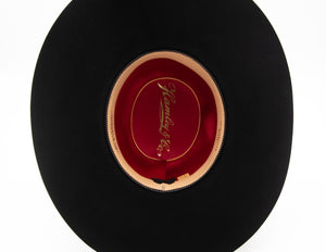 30X Black Open Crown Hat - Rodeo King