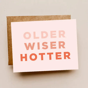 Older Wiser Hotter Card - Maddon and Co