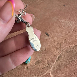 Number 8 Turquoise Earrings - Nizhoni Traders LLC