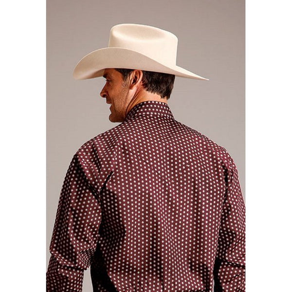 Men's L/S Snap Geometric - Stetson