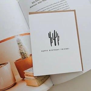 Cactus Happy Birthday Card - Maddon and Co