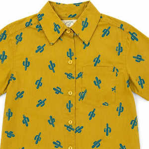 Girl's Cactus Club Button-Up Shirt - Cotton & Rye