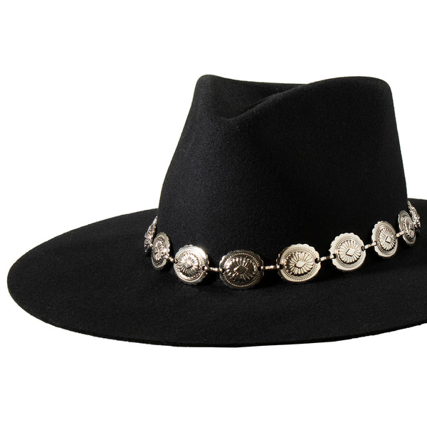 Western Concho 1" Silver Hatband - M&F Western Products