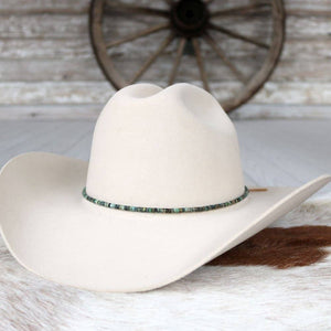 African Turquoise Stone Hat Band - Willow Lane Hat Co.