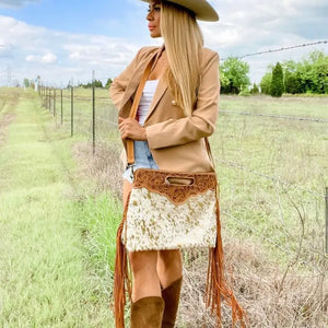 The Maggie With Fringe Handbag - Boho Ranch