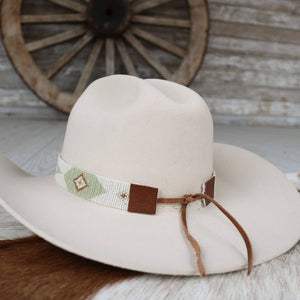 Western Beaded Hat Band/Sagebrush - Willow Lane Hat Co.