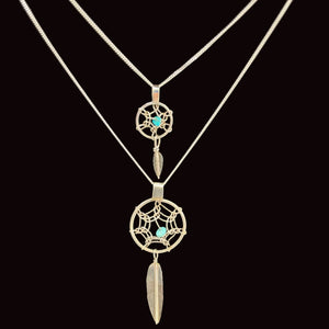 Navajo Dreamcatcher Necklace - Matt 925 Inc.