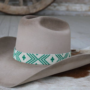 Western Beaded Hat Band/Oasis - Willow Lane Hat Co.