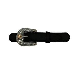 The Pecos Gold Star 1 1/2" Buckle - Vogt Silversmiths