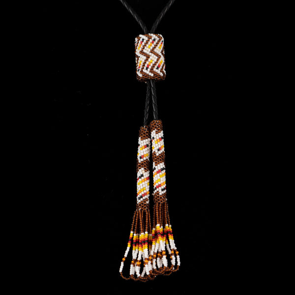 Beaded Bolo Tie by Marie Nelson