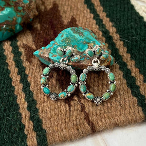 Kingman Turquoise Dangle E/R - Nizhoni Traders