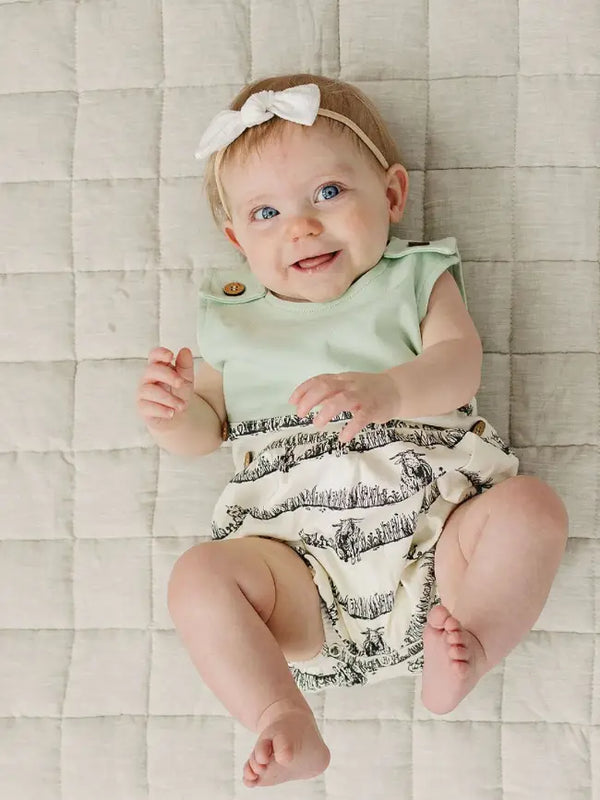 Organic Cotton Bubble Romper Billie & Kid