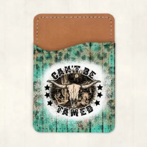 Can't Be Tamed Western Card Holder - Bungalow Blue Trading Co.