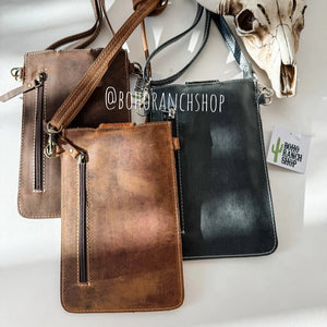 Haydee Tooled Phone Crossbody  - Boho Ranch Shop