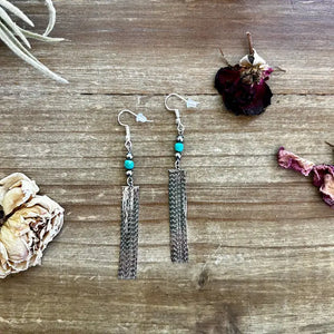 Mini Chic Earrings with Turquoise - The Bijoux Fab