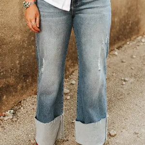Women's Midwash Tummy Control HighRise Jeans - Lucky & Blessed
