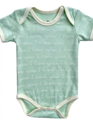 Organic Cotton Bodysuit - I Love You