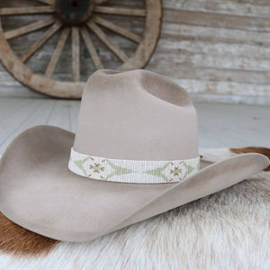 Western Beaded Hat Band/Sagebrush - Willow Lane Hat Co.