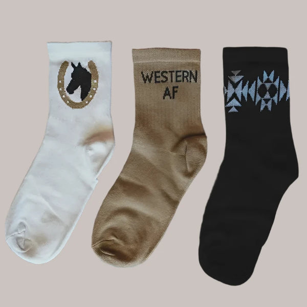 Western AF Sock Em Silly (Adult)  - 2 Fly Co