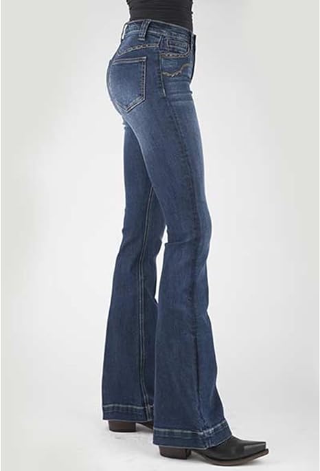 Women's High Rise Plain Back Jeans - Stetson