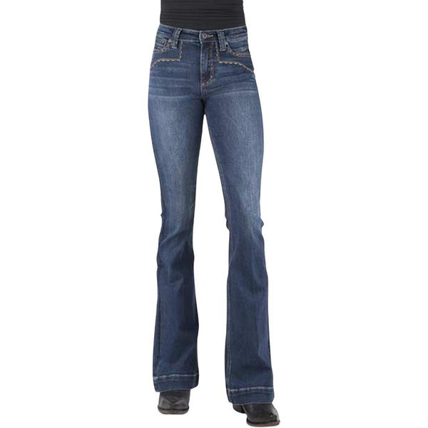 Women's High Rise Plain Back Jeans - Stetson