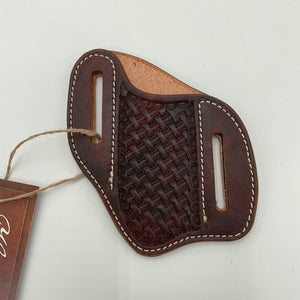 Hamley Basket Stamped Knife Sheath