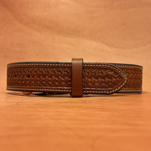 Hamley Full Basket Weave Straight Belt