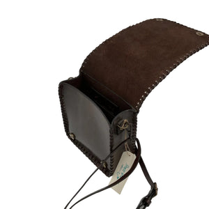 Leather Messenger Cross Body - Agave Sky