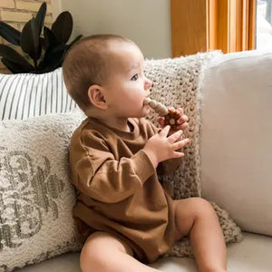 Baby Sweater Bubble Romper - Boho + Babe