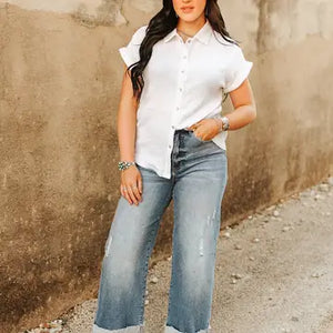 Women's Midwash Tummy Control HighRise Jeans - Lucky & Blessed