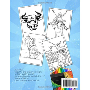 Bull Riding Coloring Book