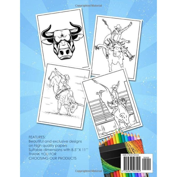 Bull Riding Coloring Book