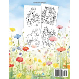 Horses Coloring Book for Girls