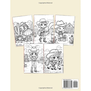 Western Cowgirl Adventure Coloring Book