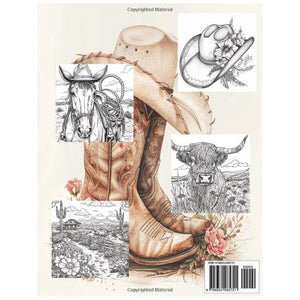 Adult Western Coloring Book