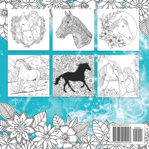 Horses Coloring Book