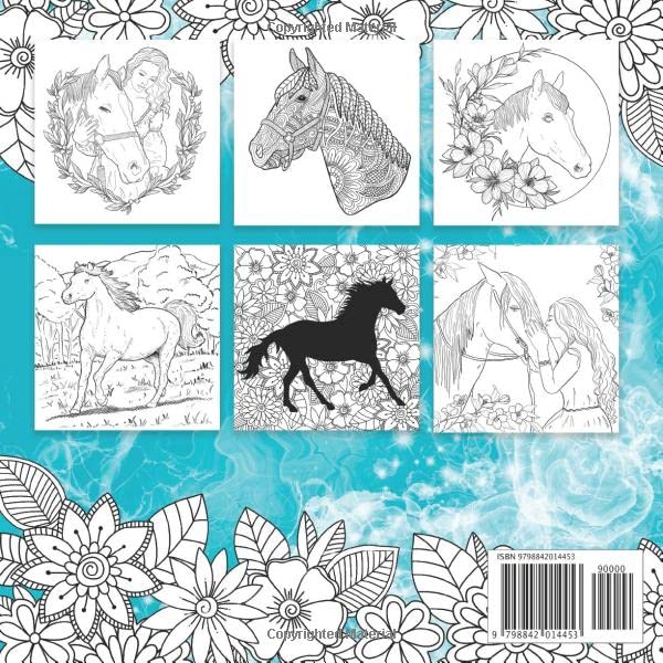 Horses Coloring Book
