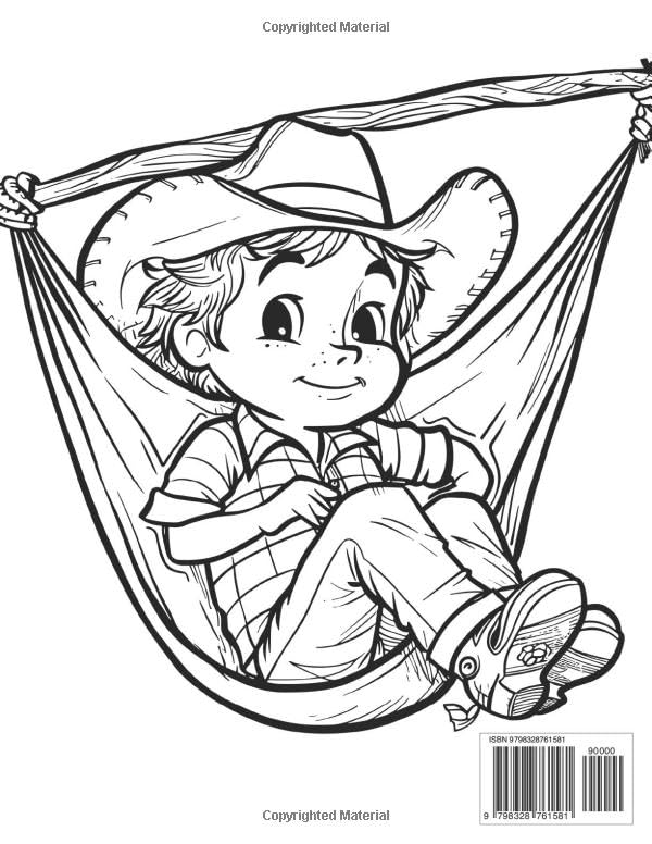 Western Cowboy Coloring Book