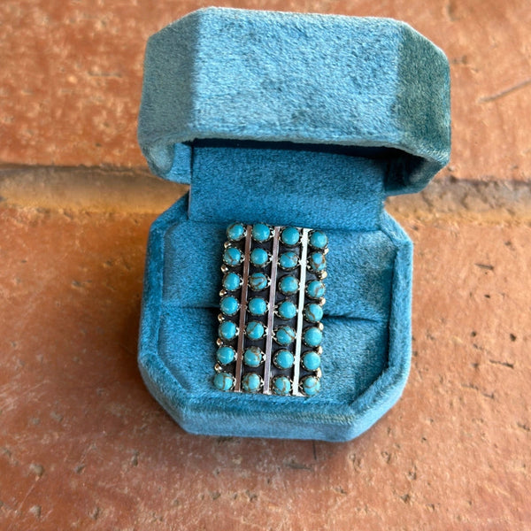 Navajo Kingman Turquoise Ring - Nizhoni Traders LLC