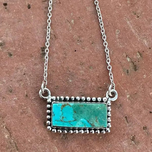 Kingman Turquoise Bar Necklaces - Nizhoni Traders LLC