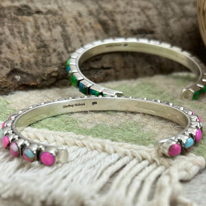 Peacock Dahlia Bracelet- Nizhoni Traders LLC