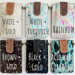 Haydee Tooled Phone Crossbody  - Boho Ranch Shop