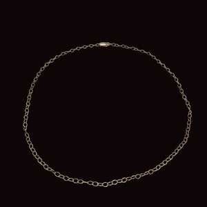 The Sterling Silver Oval Cable Chain -