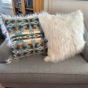 Tucson Aqua XL Wool Pillow - Punchy Pillows