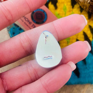 Navajo Turquoise Sterling Stud Earrings - Nizhoni Traders LLC