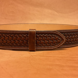 Hamley Full Basket Weave Straight Belt
