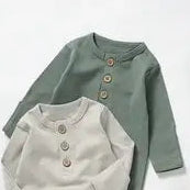 Baby Button Romper - Boho + Babe