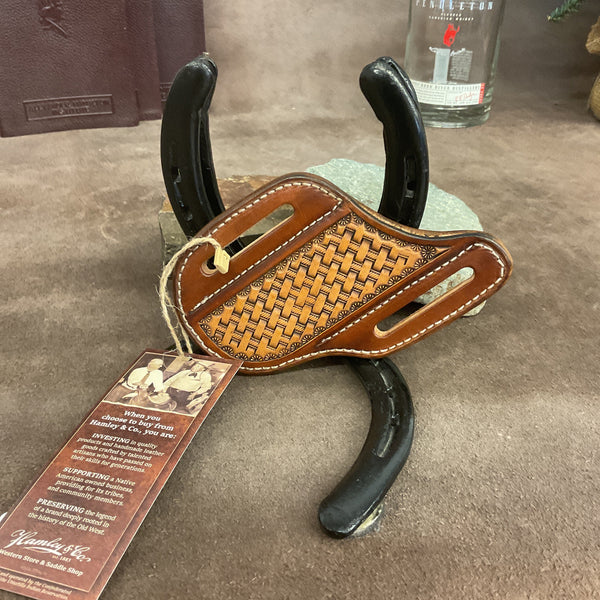 Hamley's Basket Stamped Knife Sheath- Hamley Saddle Shop