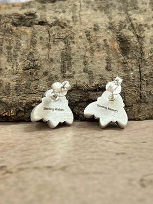 Cotton Candy Turquoise Post Earrings- Nizhoni Traders LLC